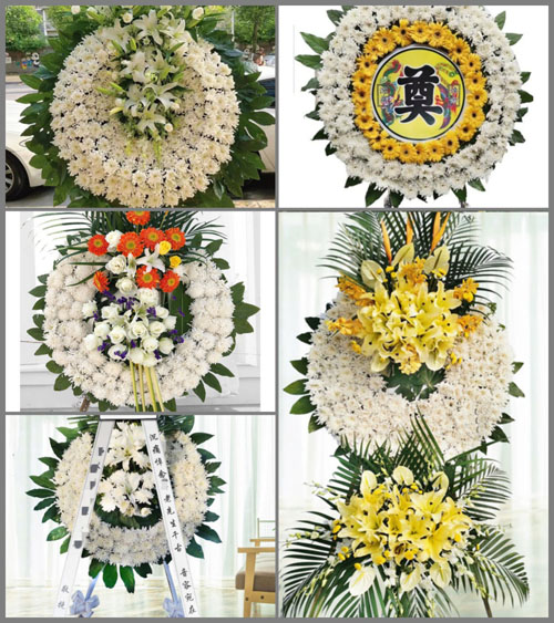 山西运城闻喜县河底镇柏范底村花圈速递